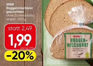 Vegan - Roggenmischbrot geschnitten