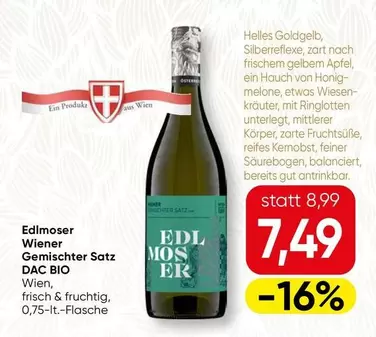 Bio - Wiener Gemischter Satz DAC BIO