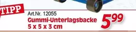 Gummi-Unterlagsbacke