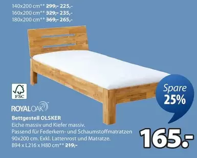 Royal - Bettgestell OLSKER