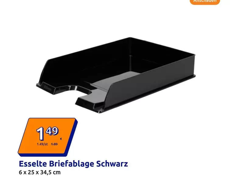 Schwarz - Briefablage