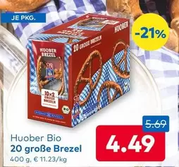 Bio - 20 große Brezel