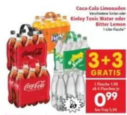 Coca Cola - Coca-Cola Limonaden oder Kinley Tonic Water oder Bitter Lemon