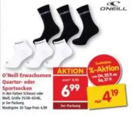 Schwarz - Erwachsenen Quarter- oder Sportsocken