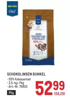 Dark - SCHOKOLINSEN DUNKEL