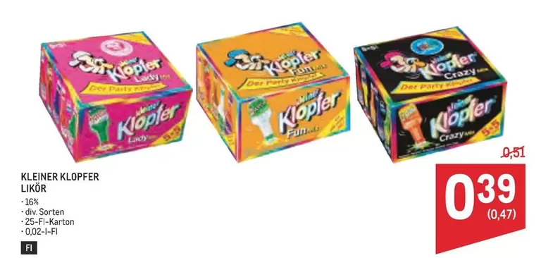 Party - KLEINER KLOPFER