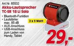 Handy - TC-SR 18 Li Solo