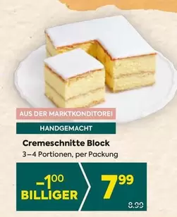 Cremeschnitte Block
