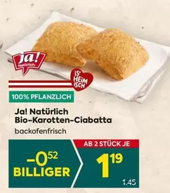 Bio-Karotten-Ciabatta