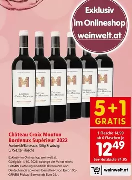 Bordeaux - Château Croix Mouton  Supérieur 2022