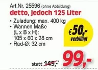 detto, jedoch 125 Liter