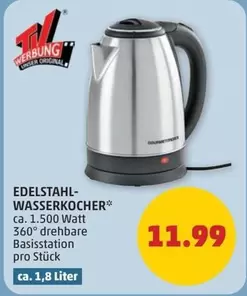 EDELSTAHL-WASSERKOCHER