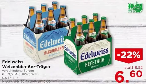 Edelweiss - Weizenbier 6er-Träger