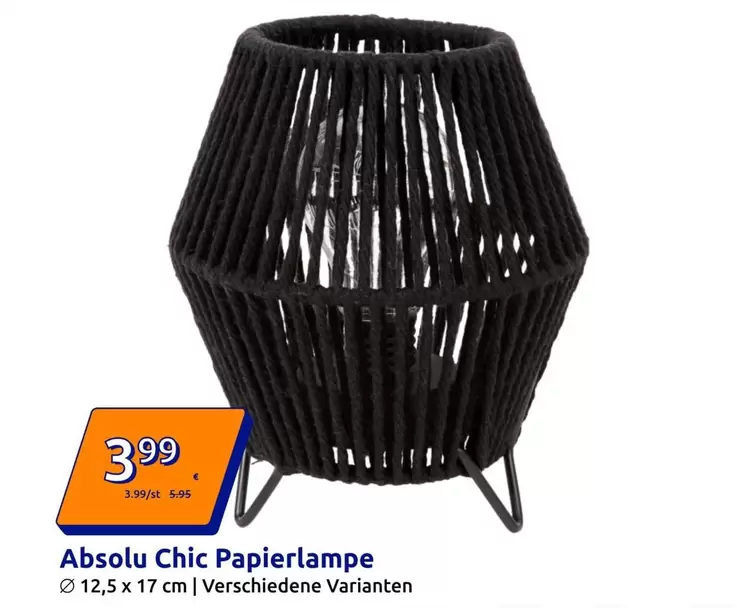 Absolu Chic Papierlampe