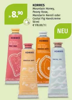 Mountain Honey, Peony Rose, Mandarin Neroli oder Costal Fig Handcreme