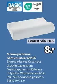 Memoryschaum-Konturkissen