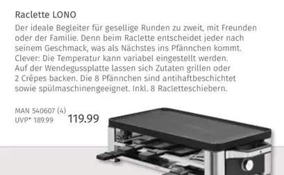 Raclette LONO