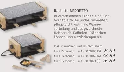 Raclette BEDRETTO