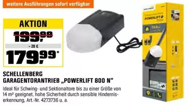 GARAGENTORANTRIEB „POWERLIFT 800 N"