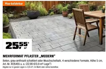 MEHRFORMAT PFLASTER „MODERN"