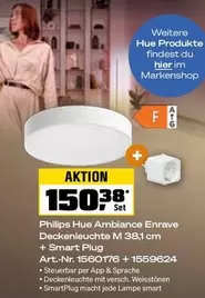 Philips - Ambiance Enrave Deckenleuchte M 38,1 cm + Smart Plug