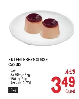ENTENLEBERMOUSSE CASSIS