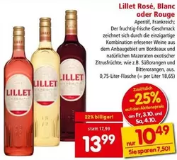 Lillet - Rosé, Blanc oder Rouge