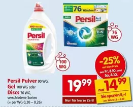 Pulver 90 WG, Gel 100 WG oder Discs 76 WG