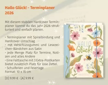 Glück - Terminplaner 2026