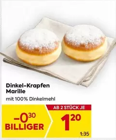 Dinkel-Krapfen Marille