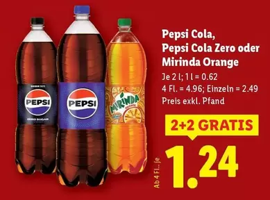 Orange - Cola, Cola Zero oder