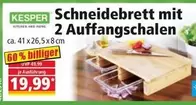 Schneidebrett mit 2 Auffangschalen