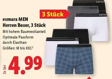 Herren Boxer, 3 Stück