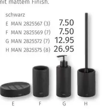 Schwarz - MAN 2825567, MAN 2825569, MAN 2825572, MAN 2825575