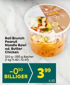 Brunch - Peanut Noodle Bowl