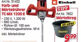 Einhell - Farb- und Mörtelrührer TC-MX 1200 E or Mörteltrog