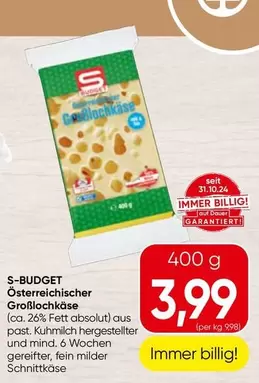 Österreichischer Großlochkäse