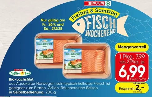 Bio-Lachsfilet