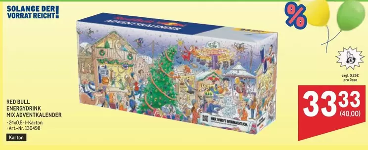 Red Bull - ENERGIEDRINK MIX ADVENTKALENDER