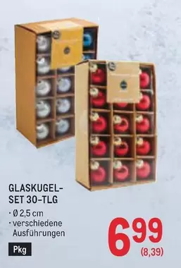 GLASKUGEL-SET 30-TLG