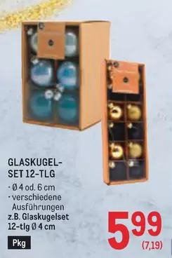 GLASKUGEL-SET 12-TLG