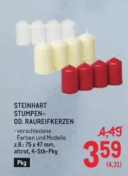 STUMPEN- OD. RAUREIFKERZEN