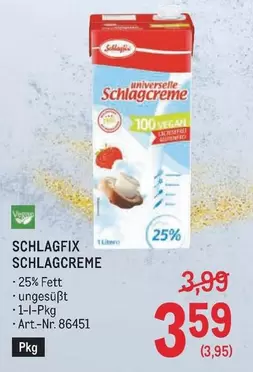 Vegan - SCHLAGCREME
