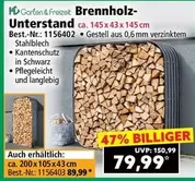 Schwarz - Brennholz-Unterstand