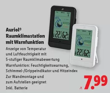 Raumklimastation mit Warnfunktion