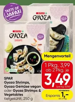 Vegan - Gyoza Shrimps, Gyoza Gemüse vegan oder Gyoza Shrimps & Vegetables