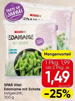 Edamame mit Schote