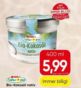 Bio-Kokosöl nativ