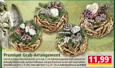 Herz - Grab-Arrangement