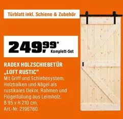 HOLZSCHIEBETÜR „LOFT RUSTIC"